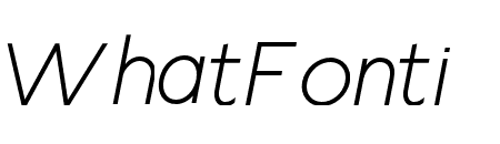 Radian Extra Light Italic