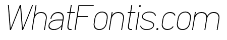 Clarity Nuvo Thin Italic