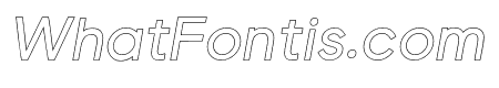 Visia Pro Bold Italic Outline