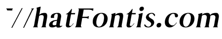 Thomas Mag Bold Italic