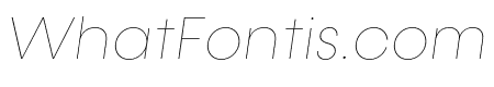 Konnect Hairline Italic