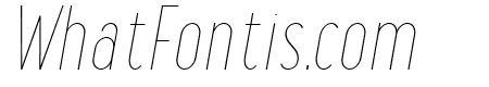 Maxwell Sans Thin Italic