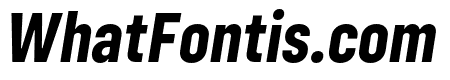 Config Condensed Bold Italic