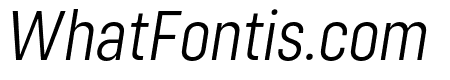 Config Condensed Light Italic