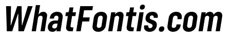 Config Condensed SemiBold Italic