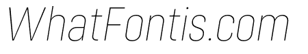 Config Condensed Thin Italic
