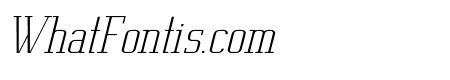Metropolis Thin Italic