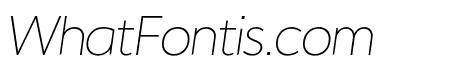 Noiche Thin Italic