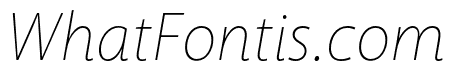 Macha Thin Italic