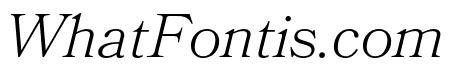 Bookmania Light Italic
