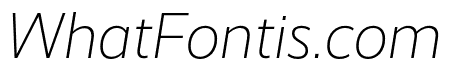 RealistWide Light Italic