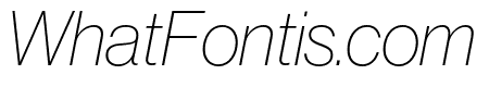 Neue Haas Grotesk Display Pro 26 Thin Italic