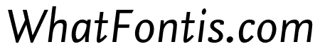 Nexus Sans Pro Italic