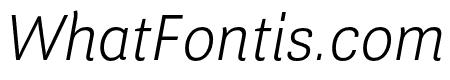 Guanabara Sans Extra Light Italic