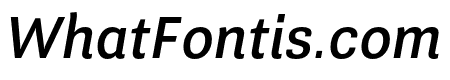 Guanabara Sans Medium Italic