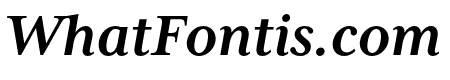 Mrs Eaves XL Serif OT Bold Italic