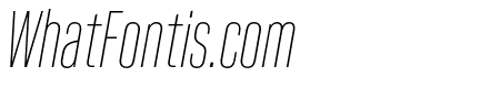 Kaneda Gothic ExtraLight Italic