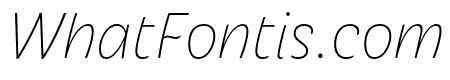 Iskra Thin Italic
