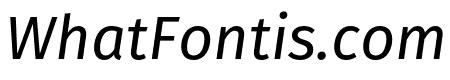 Fira Sans Condensed Hair Italic