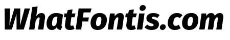 Fira Sans Condensed Heavy Italic
