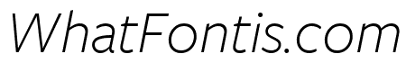FreightSansCmpPro Light Italic