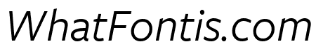 FreightSansCndPro Book Italic