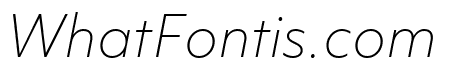 Objektiv Mk2 Thin Italic