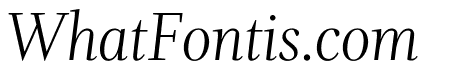 Whitman Display Light Italic