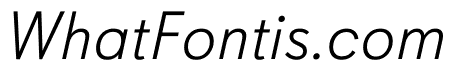 Davis Sans Light Italic