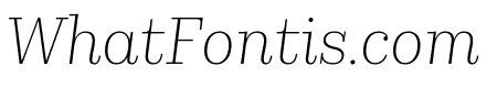 KazimirText ExtraLight Italic