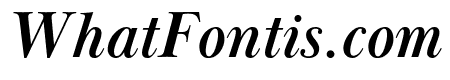 Baskerville Display PT Bold Italic
