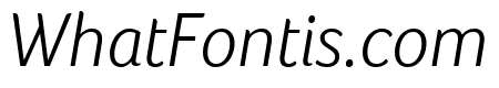 Foco Light Italic