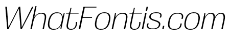 Grange Extra Light Extended Italic