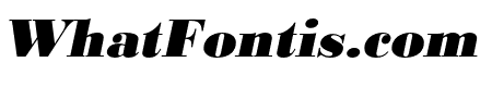 Bodoni URW Extra Narrow Extra Bold Oblique