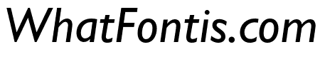 Gill Sans Nova Medium Italic