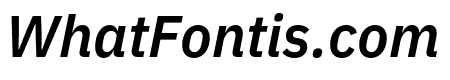 IBM Plex Sans Condensed SemiBold Italic
