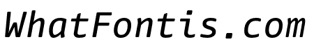 Nuvo Mono Pro Medium Italic