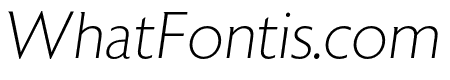 Astoria Extra Light Italic