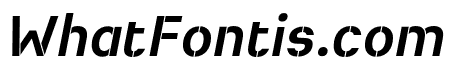 Heimat Stencil Bold Italic