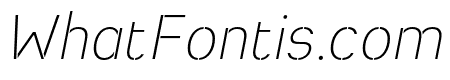 Heimat Stencil ExtraLight Italic