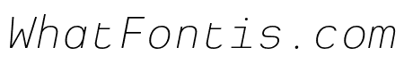 Heimat Mono ExtraLight Italic