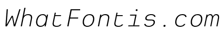Heimat Mono Light Italic