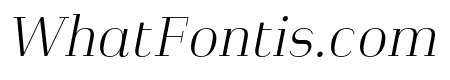 Heimat Didone 12 ExtraLight Italic