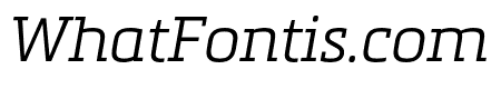 Metronic Slab Narrow Light Italic