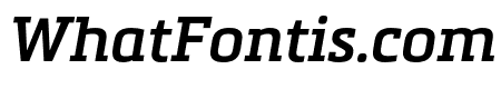 Metronic Slab Narrow SemiBold Italic