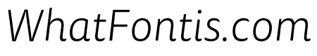 Tisa Sans Pro Light Italic