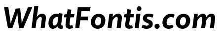Quire Sans Pro Bold Italic