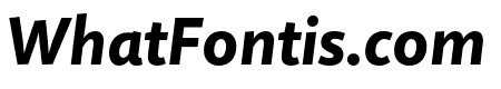 Quire Sans Pro Heavy Italic
