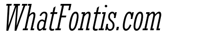 Rockwell Nova Condensed Light Italic