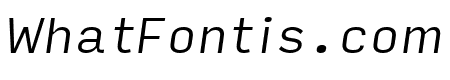 Input Sans Compressed Light Italic